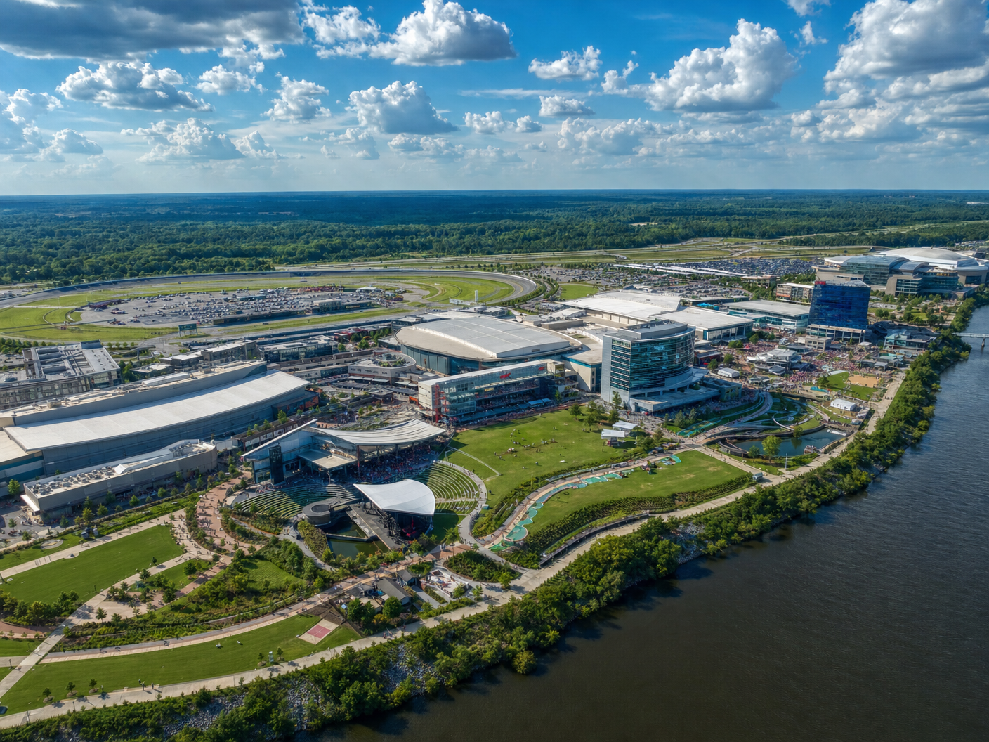 EXE Sports at Ranger's Speedway — Aerial View